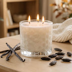 Vanilla & Tonka Bean - Courtside Essentials 3 WickGlass Vessel Fill Volume: 13.5oz. 13.5oz Soy Wax Candle