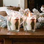 Vintage Christmas - Balsam Fir 9.6oz 2 piece Candle Set