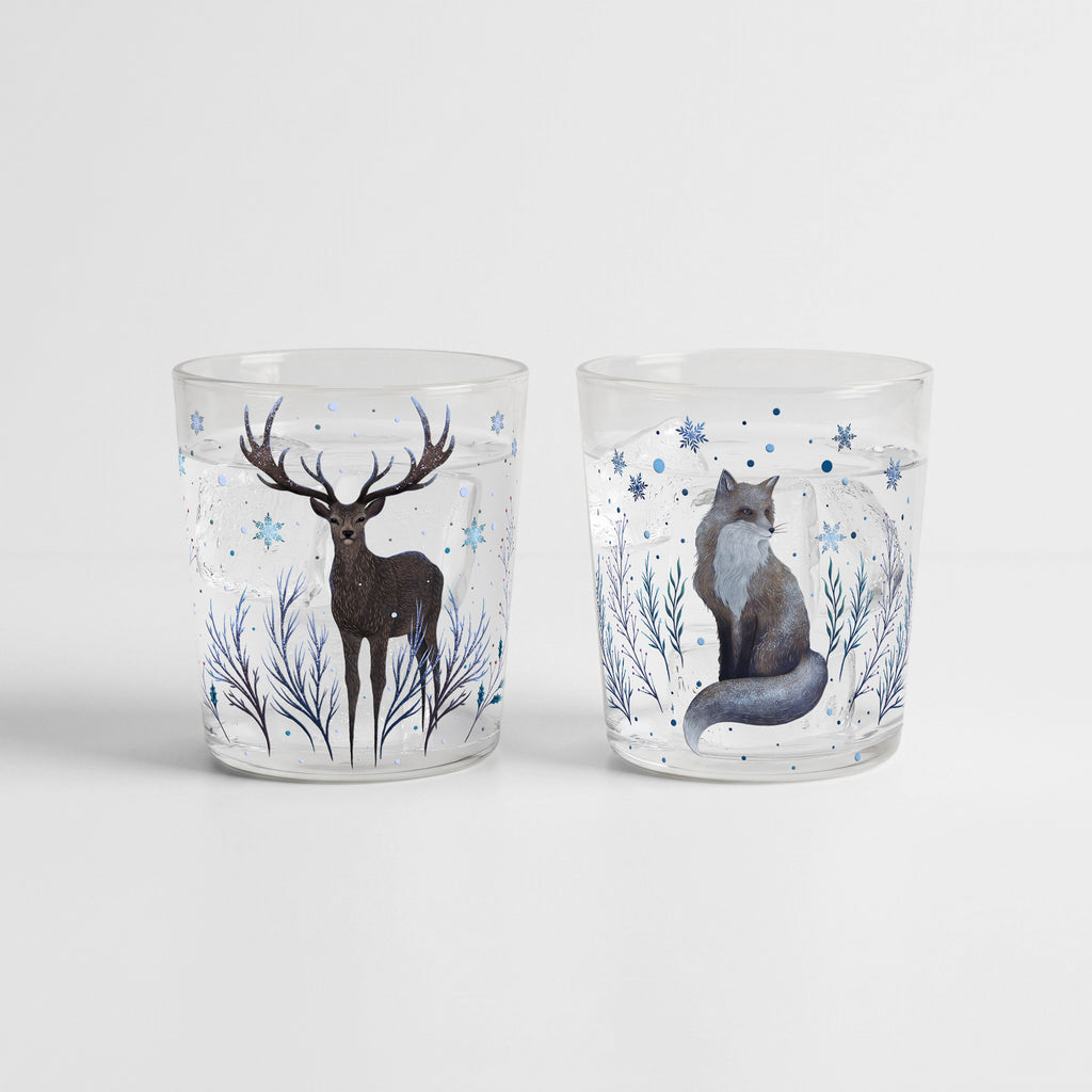 Winter Forest - Cranberry Spice and Balsam Fir 9.6oz Candle 2 Piece Set