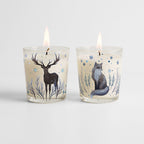 Winter Forest - Cranberry Spice and Balsam Fir 9.6oz Candle 2 Piece Set