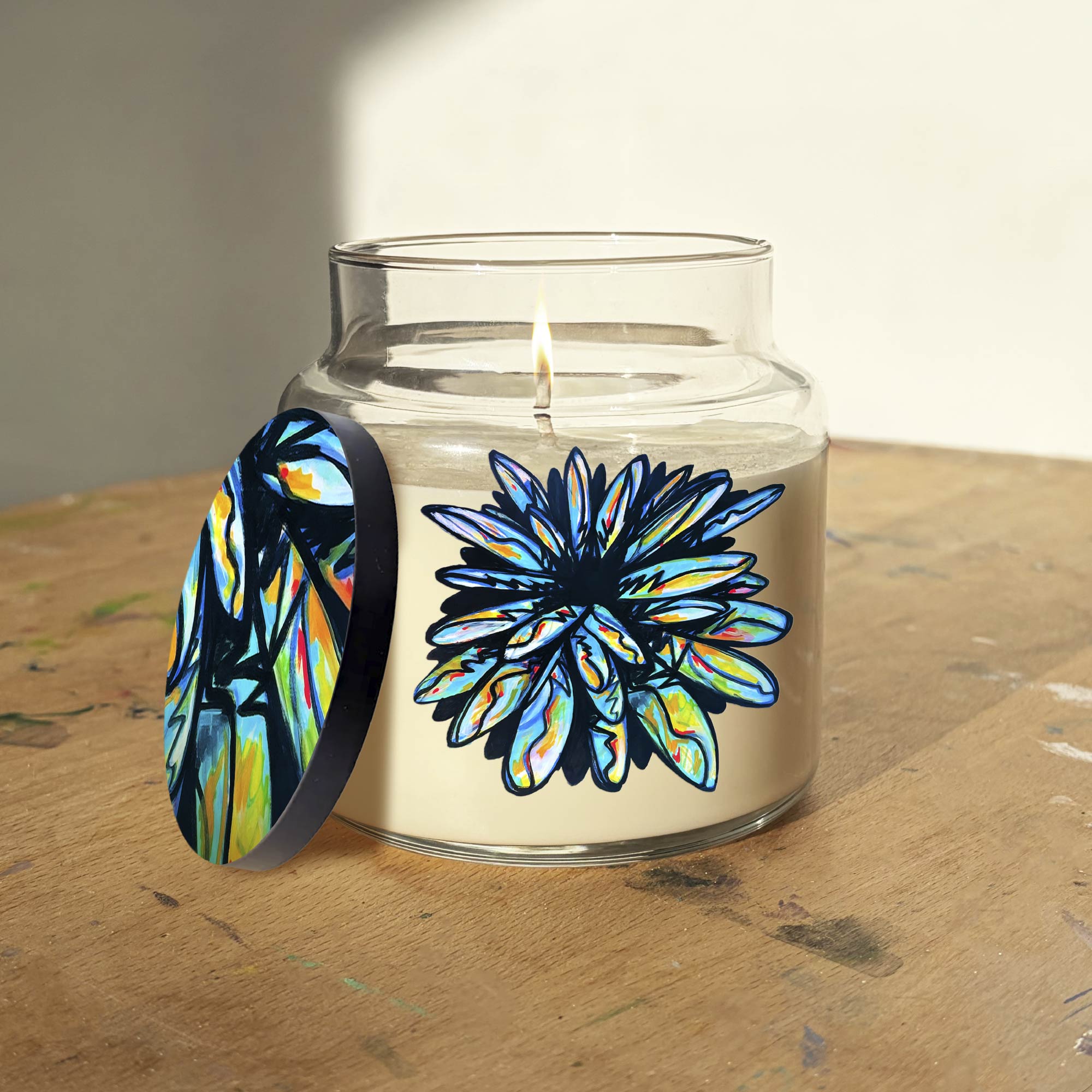 Studio Series - Burst - Mandarin and Sandalwood 16oz Soy Wax Candle - NovaHaus Collection