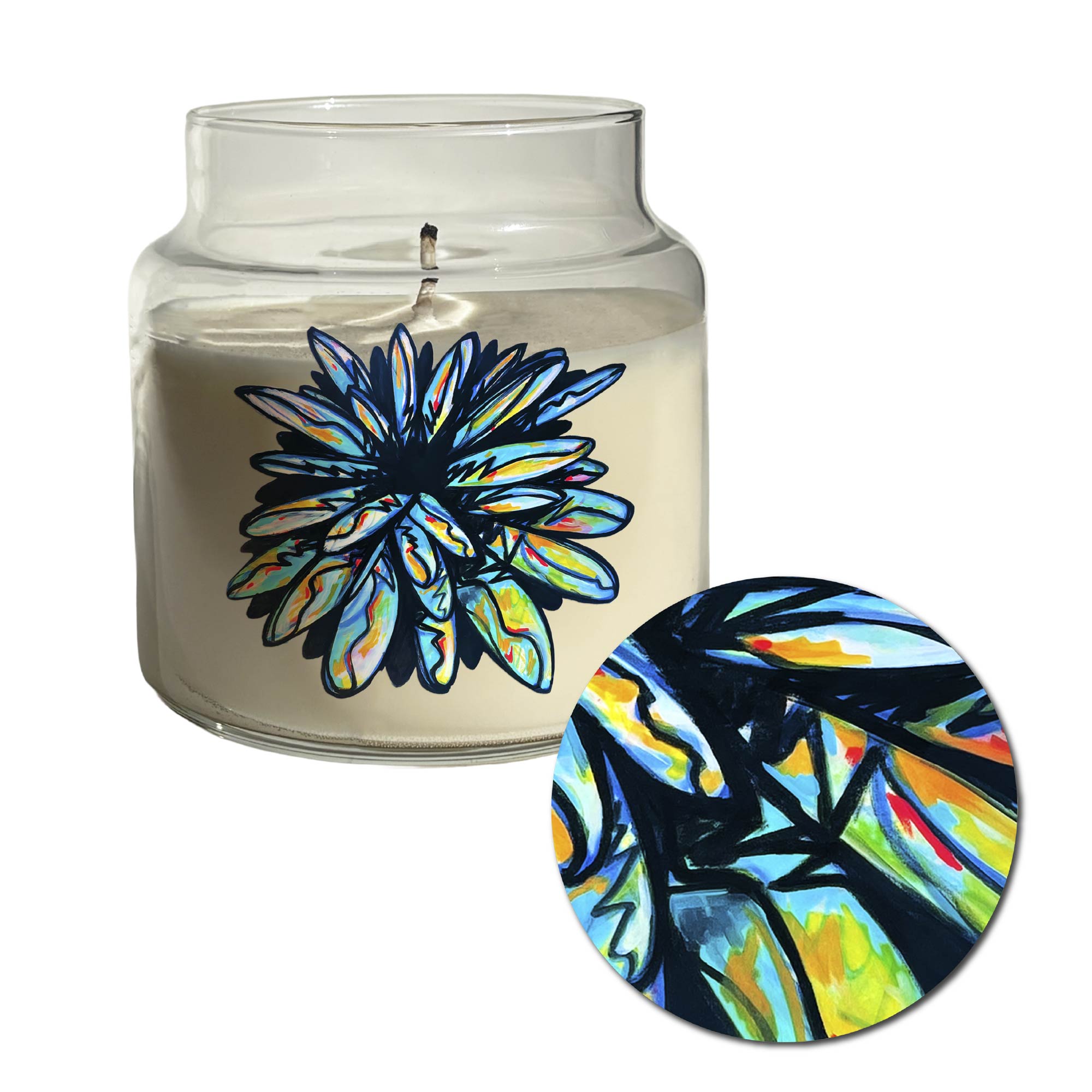 Studio Series - Burst - Mandarin and Sandalwood 16oz Soy Wax Candle - NovaHaus Collection