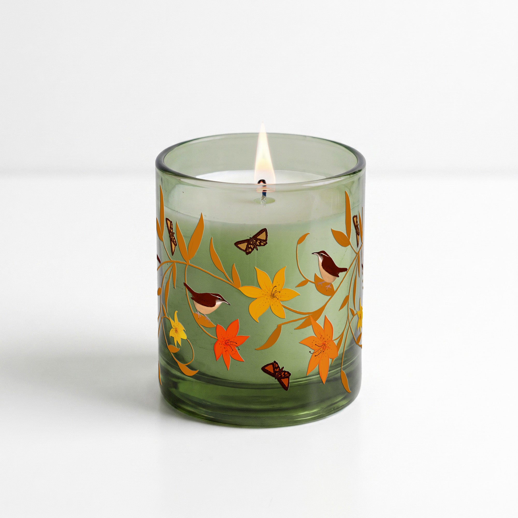 Thicket Twists - Spiced Apple + Vanilla 12oz Soy Wax Candle & Decorative Glass