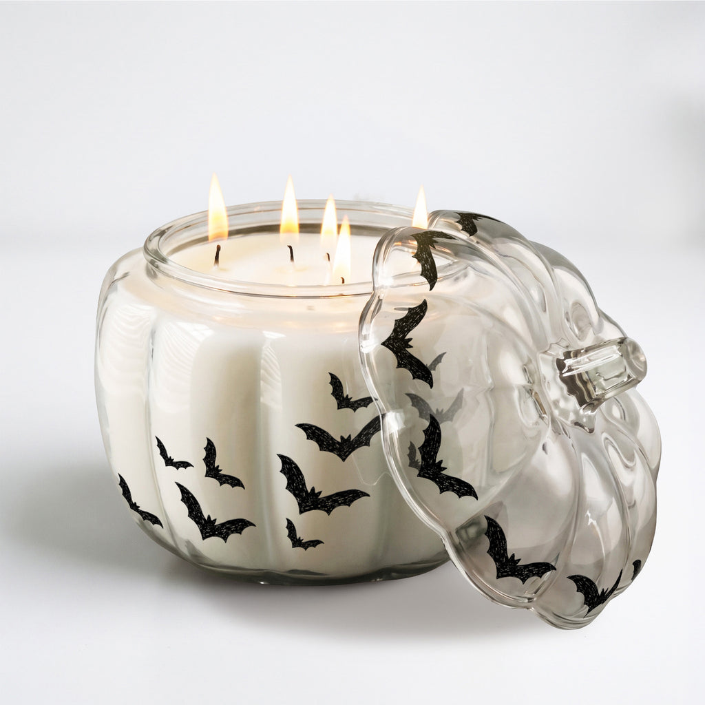 Pumpkin Spice + Maple  56oz 5-Wick Candle in Glass Pumpkin Vessel