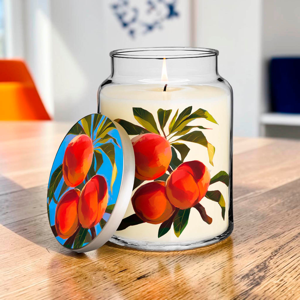 Ambrosia Collection - Peaches - Peach and Jasmine 26oz Soy Wax Candle