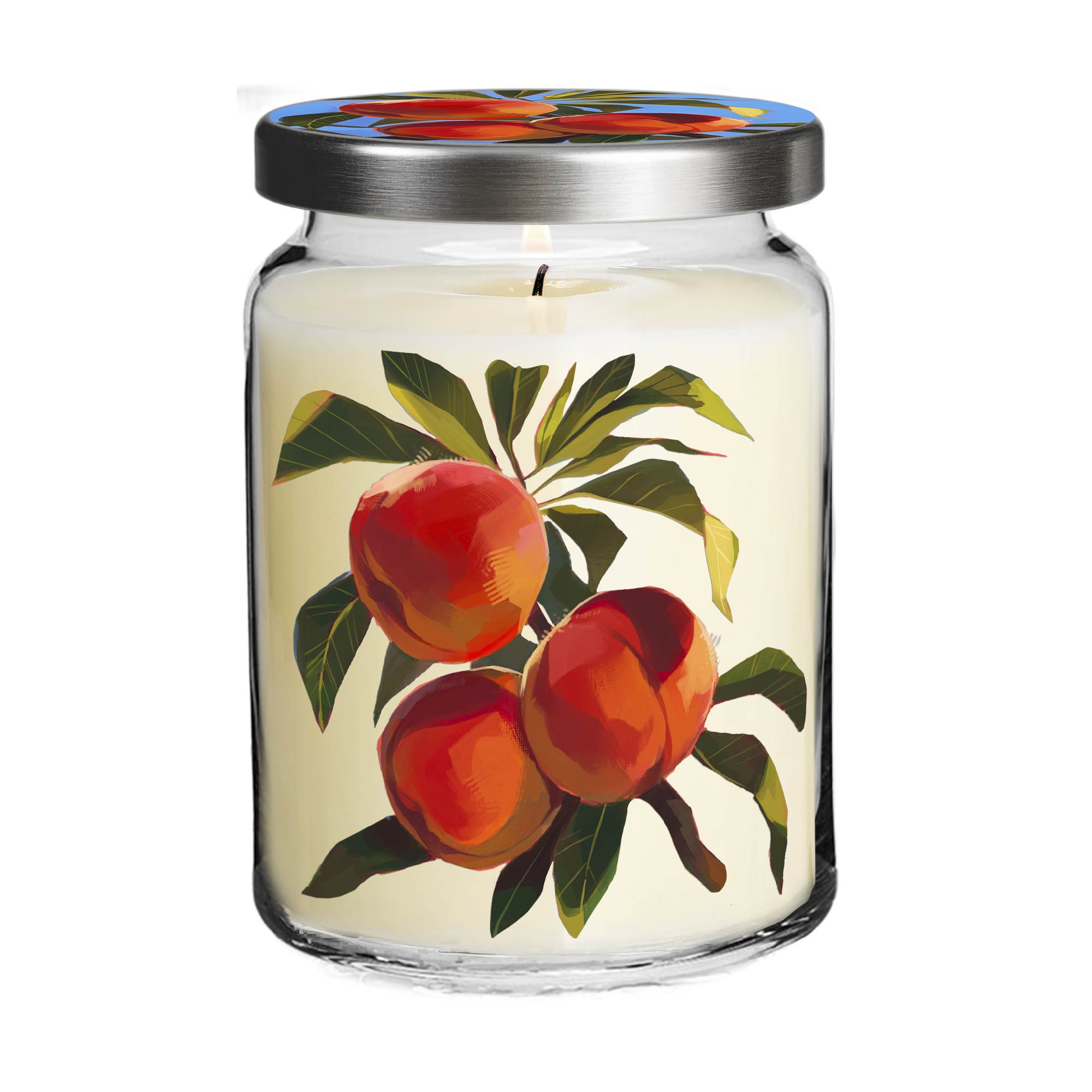 Ambrosia Collection - Peaches - Peach and Jasmine 26oz Soy Wax Candle