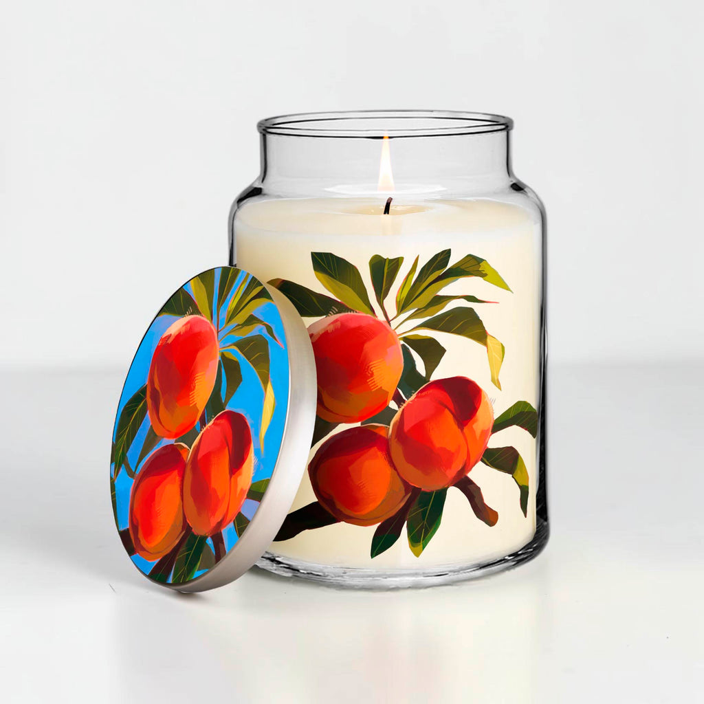 Ambrosia Collection - Peaches - Peach and Jasmine 26oz Soy Wax Candle