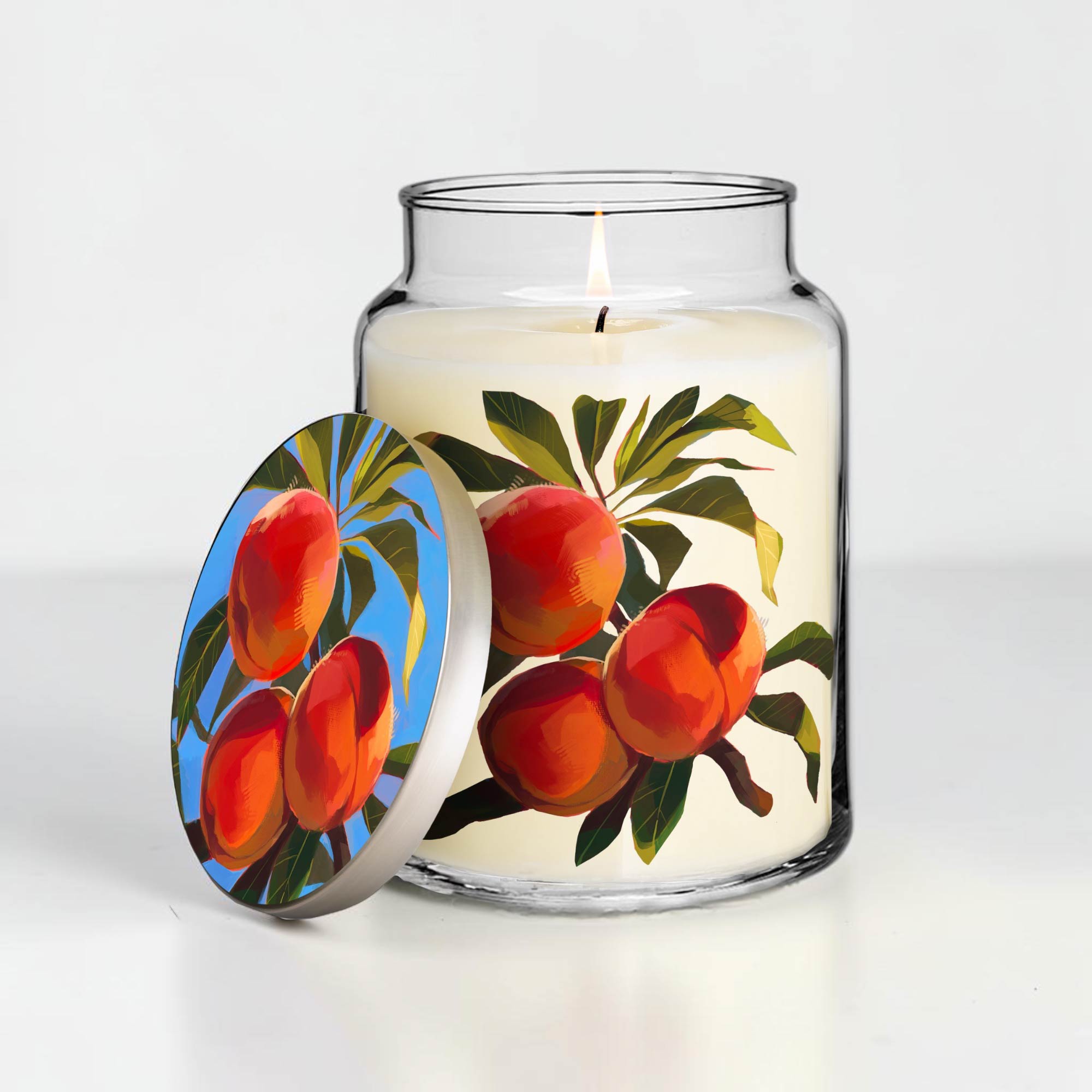 Ambrosia Collection - Peaches - Peach and Jasmine 26oz Soy Wax Candle