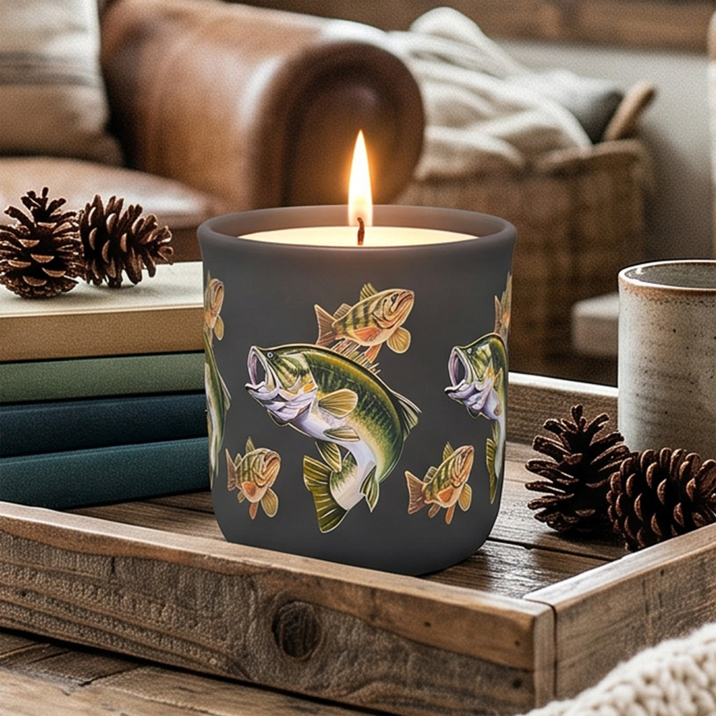 Large Mouth - Lemon Verbena and Sandalwood 15oz Soy Wax Candle in Stoneware Vessel - Todd Laslo Collection
