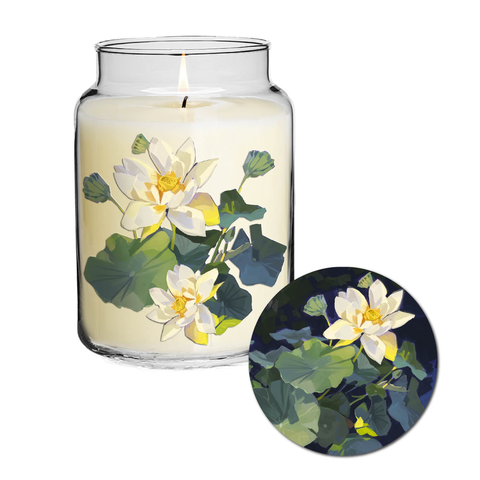 Ambrosia Collection - Water Lily - Water Lily and Pear 26oz Soy Wax Candle