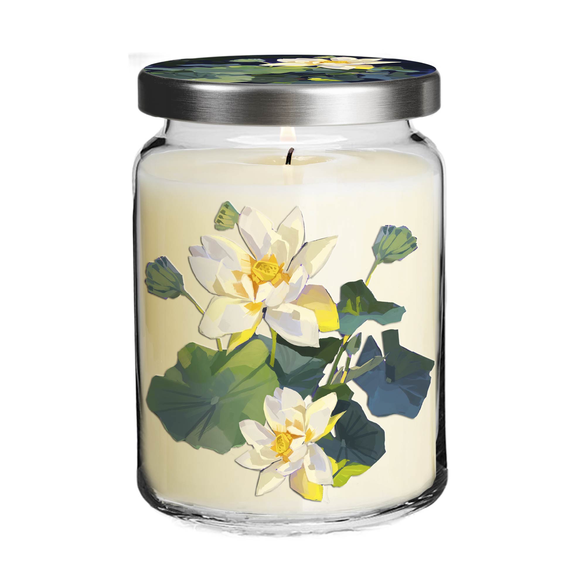 Ambrosia Collection - Water Lily - Water Lily and Pear 26oz Soy Wax Candle