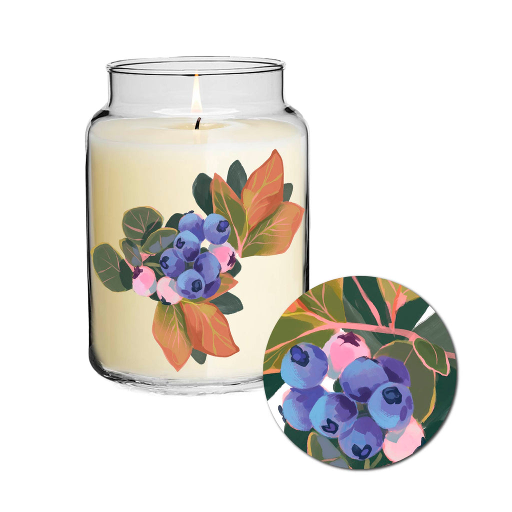 Ambrosia Collection - Blueberries - Blueberry and Lemon Peel 26oz Soy Wax Candle