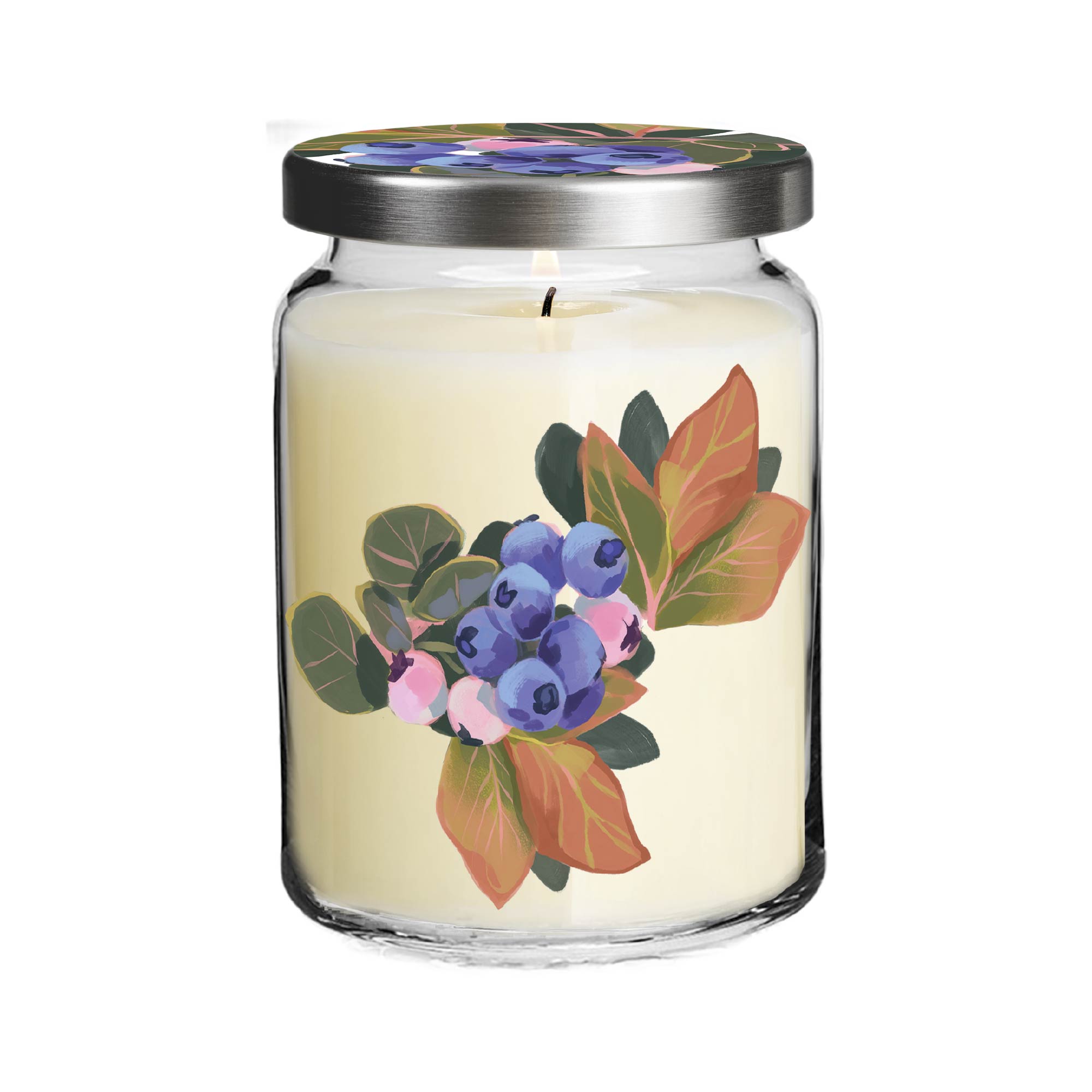 Ambrosia Collection - Blueberries - Blueberry and Lemon Peel 26oz Soy Wax Candle
