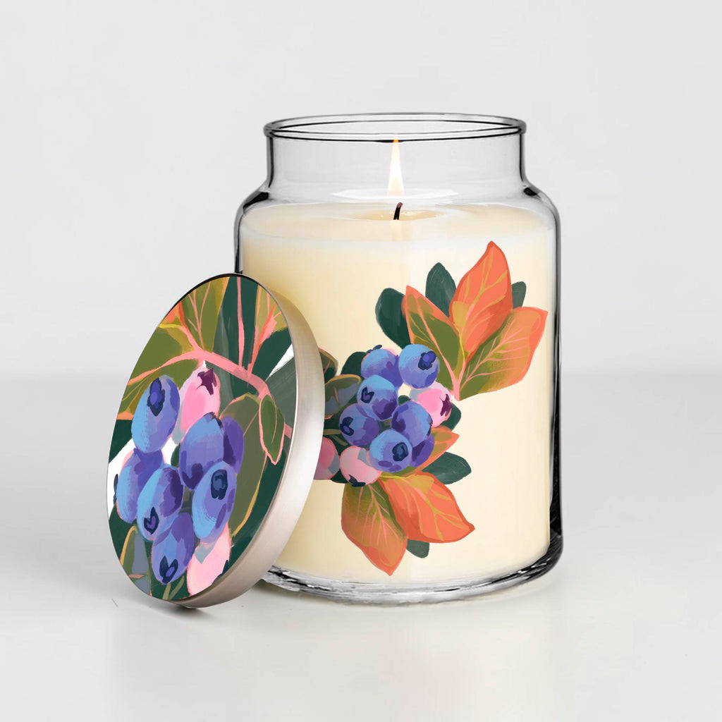 Ambrosia Collection - Blueberries - Blueberry and Lemon Peel 26oz Soy Wax Candle