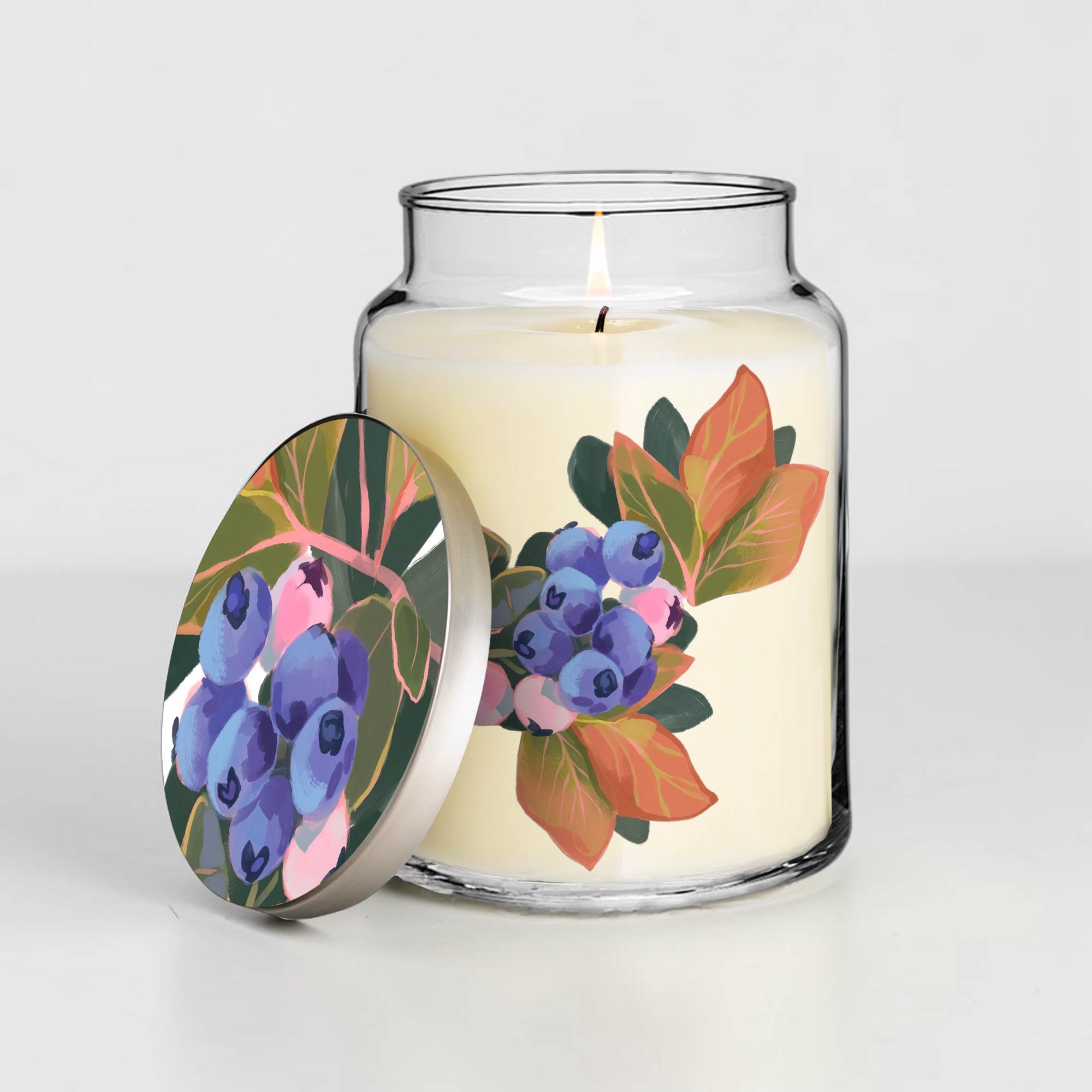 Ambrosia Collection - Blueberries - Blueberry and Lemon Peel 26oz Soy Wax Candle