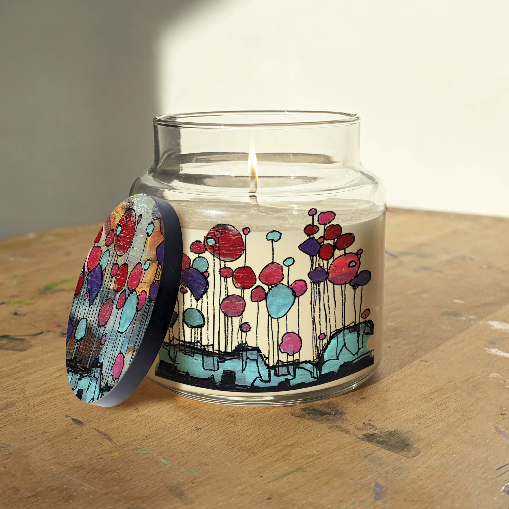 Studio Series - Buoyant - Peony and Passionfruit 16oz Soy Wax Candle - NovaHaus Collection