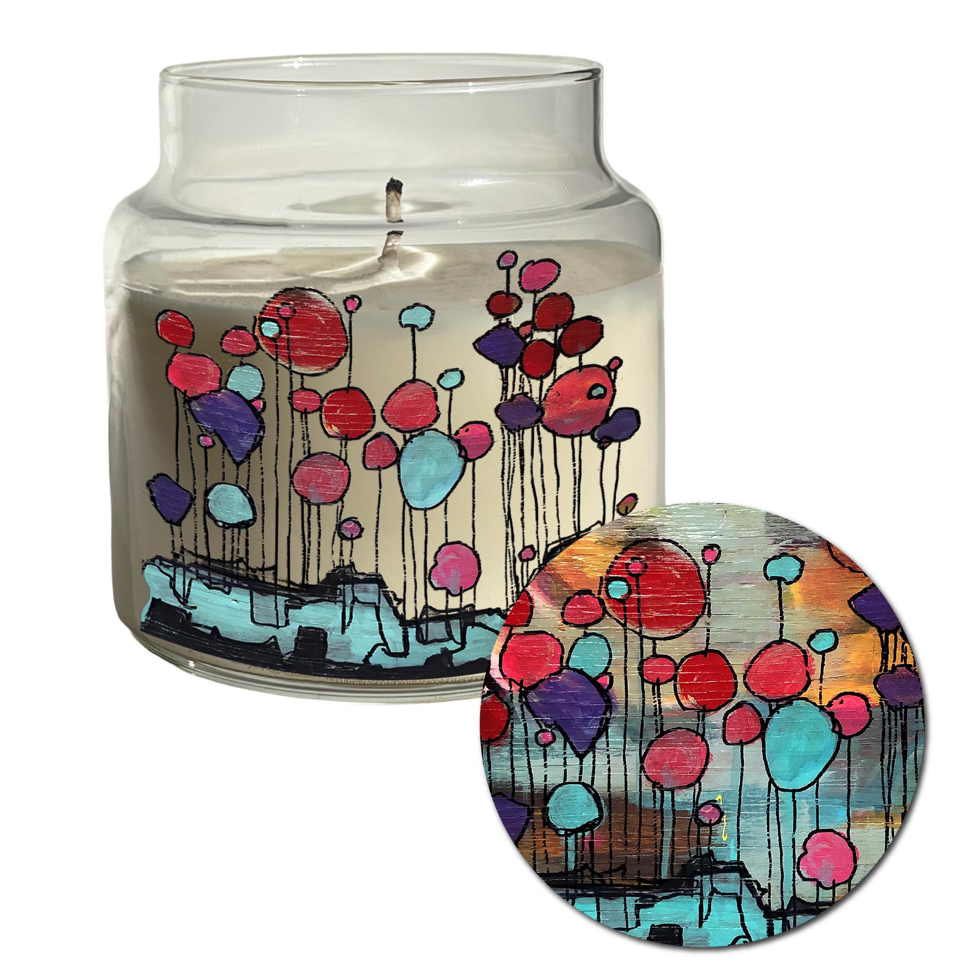 Studio Series - Buoyant - Peony and Passionfruit 16oz Soy Wax Candle - NovaHaus Collection