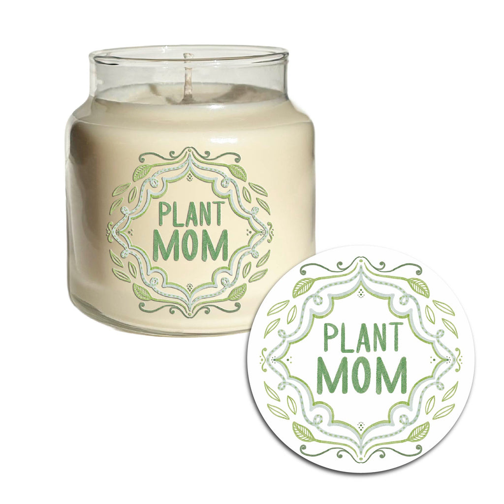 Plant Mom - Fresh Grass and Jasmine Candle