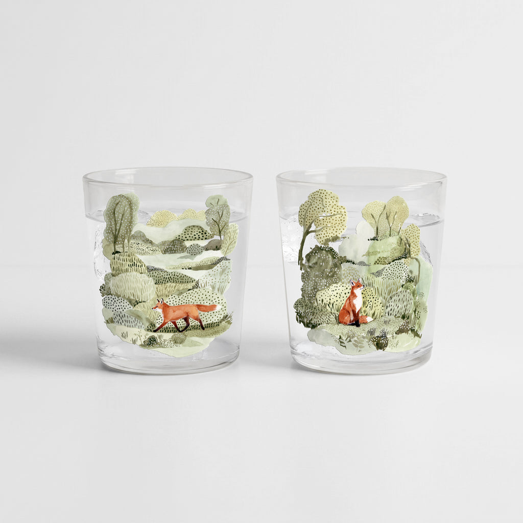 Fox Adventure - Cinnamon Pear and Honey Vanilla 9.6 Soy Wax Candle 2 Piece Set