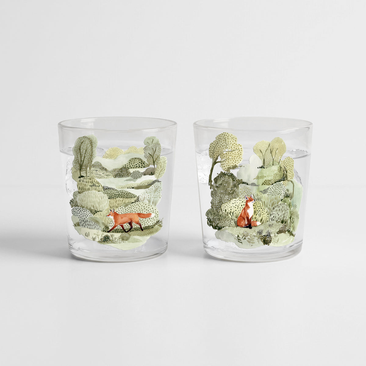 Fox Adventure - Cinnamon Pear and Honey Vanilla 9.6 Soy Wax Candle 2 Piece Set