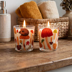 Mushroom Hunting - Pumpkin Spice and Apple Orchard 9.6oz Candle 2 Piece Set