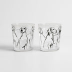 Pups in Watercolor - Sandalwood and Bergamot 9.6oz Candle 2 Piece Set