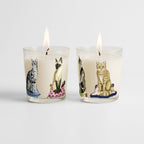 Lady Cats - Cinnamon Vanilla 9.6oz Candle 2 Piece Set