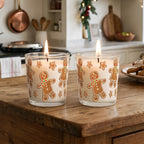 Gingerbread Folks - Gingerbread 9.6 Candle 2 Piece Set