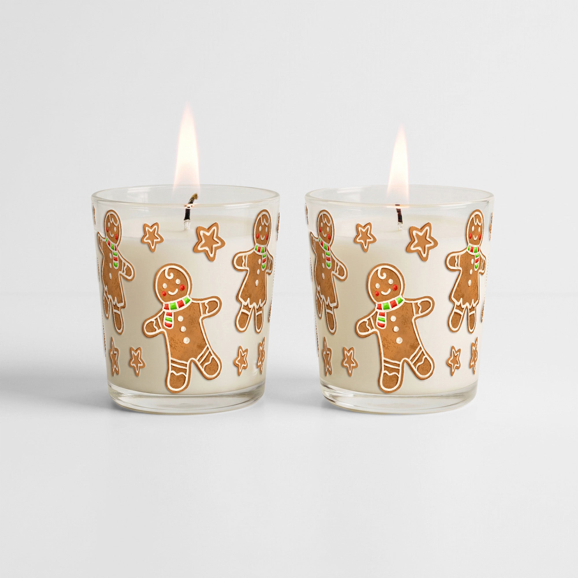 Gingerbread Folks - Gingerbread 9.6 Candle 2 Piece Set