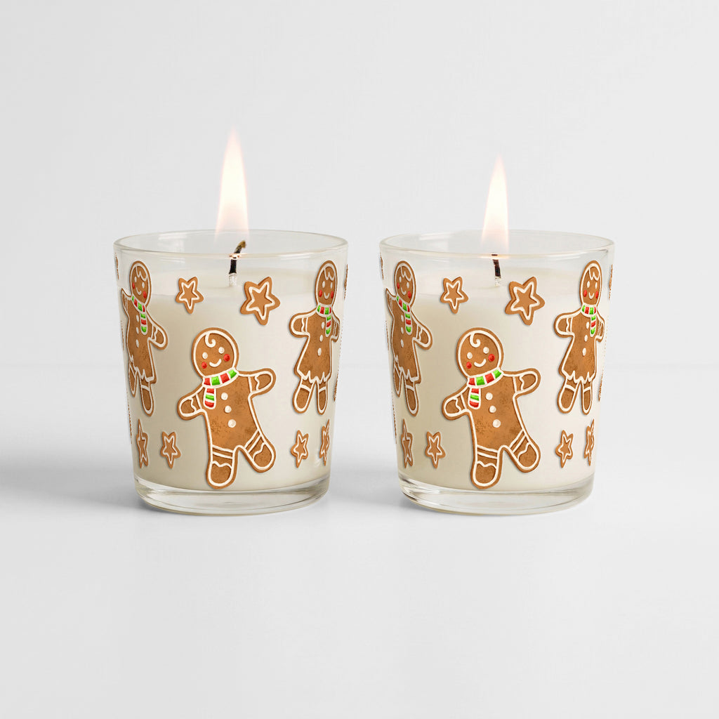 Gingerbread Folks - Gingerbread 9.6 Candle 2 Piece Set