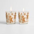 Gingerbread Folks - Gingerbread 9.6 Candle 2 Piece Set