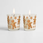 Gingerbread Folks - Gingerbread 9.6 Candle 2 Piece Set