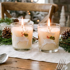 Dasher and Dancer - Balsam Fir and Cranberry Spice 9.6oz Candle 2 Piece Set