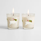 Dasher and Dancer - Balsam Fir and Cranberry Spice 9.6oz Candle 2 Piece Set