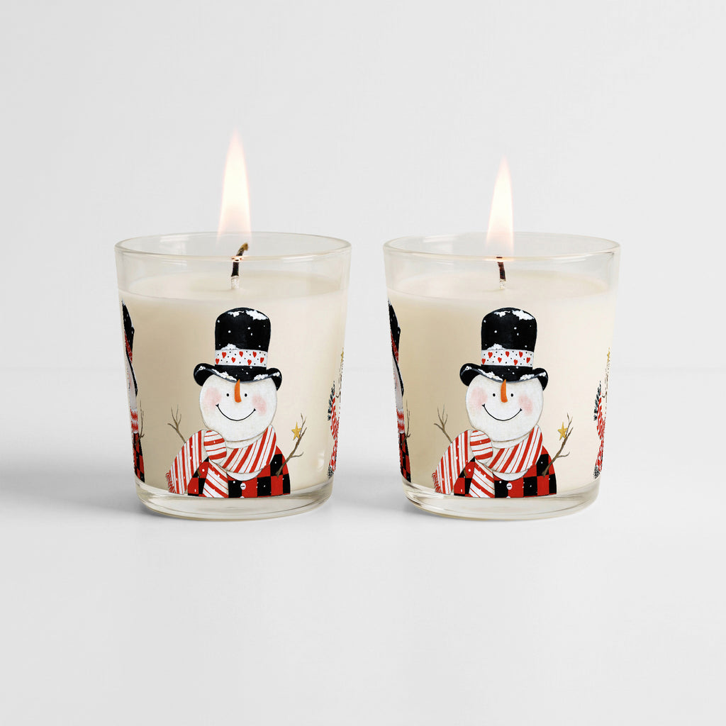 Snowmen - 9.6oz Sugar Cookie Candle 2 Piece Set