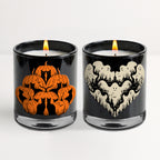 Halloween Spirits - Spiced Plum + Vanilla 12oz Soy Wax Candle/Decorative Glass Set