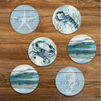 Seascape - Ceramic Coasters - Set of 6