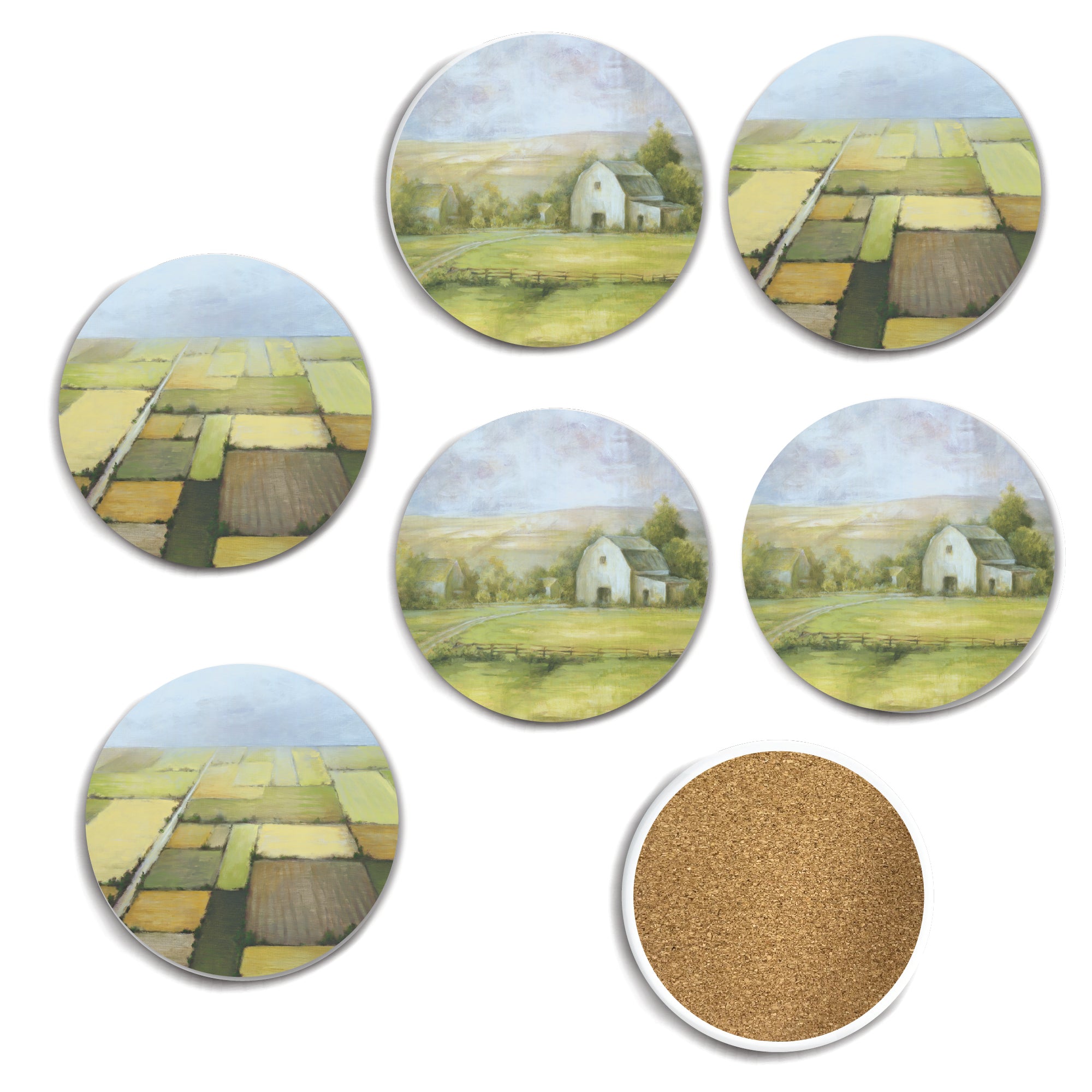 On The Farm - Ceramic Coasters - Set of 6