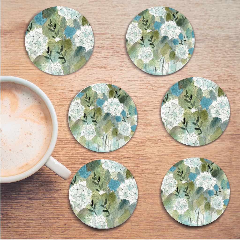 Casual Sketch Arrangement II - Ceramic Coasters - Set of 6