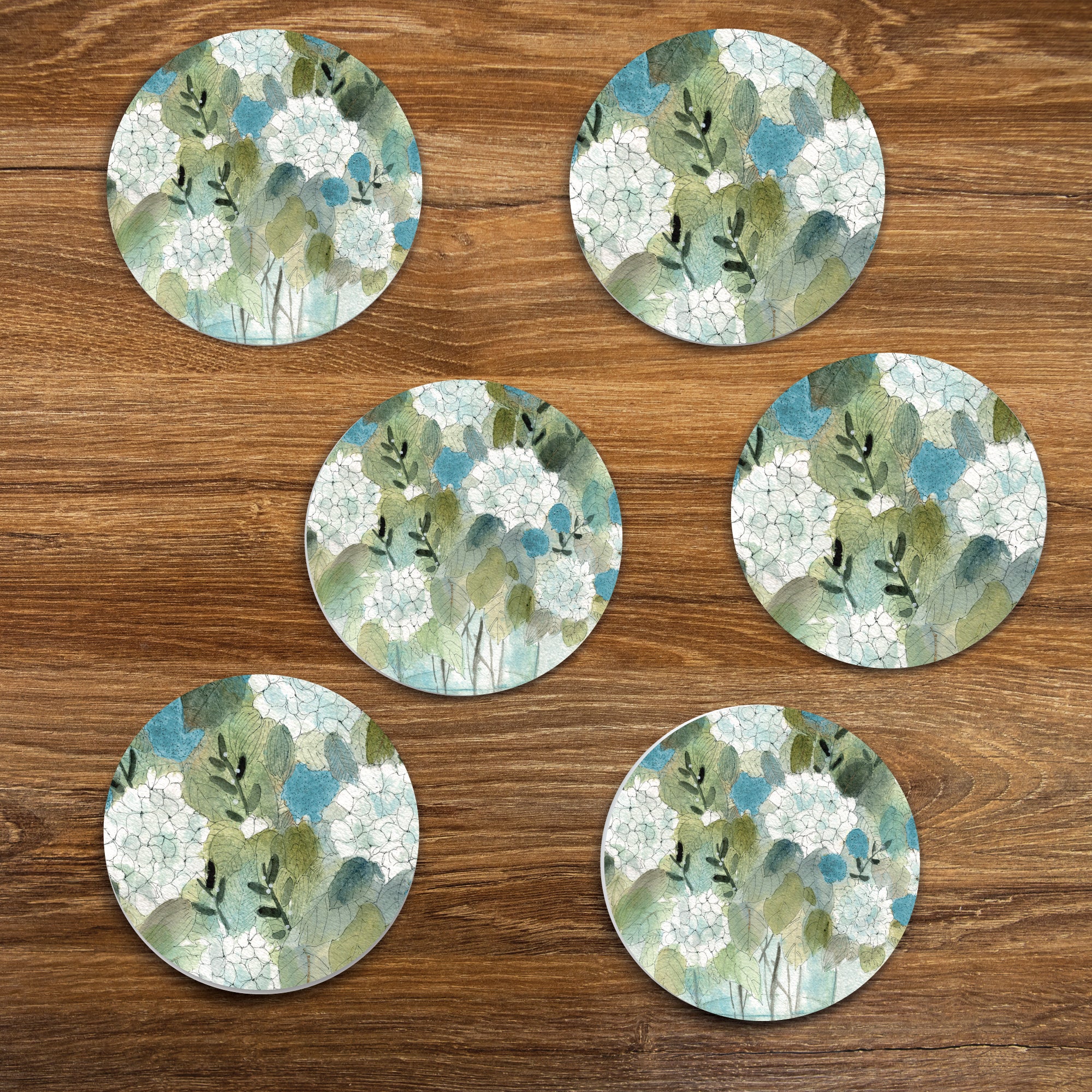 Casual Sketch Arrangement II - Ceramic Coasters - Set of 6
