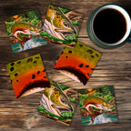 Trout River - Todd Laslo Collection Coaster Set