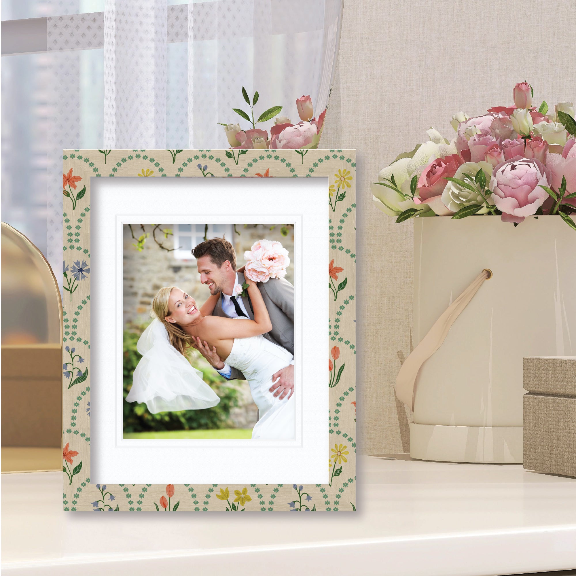 ColorBloom Moments™ - From My Garden - 11"x14" 1-8"x10" Opening Easel Back/Wall Frame