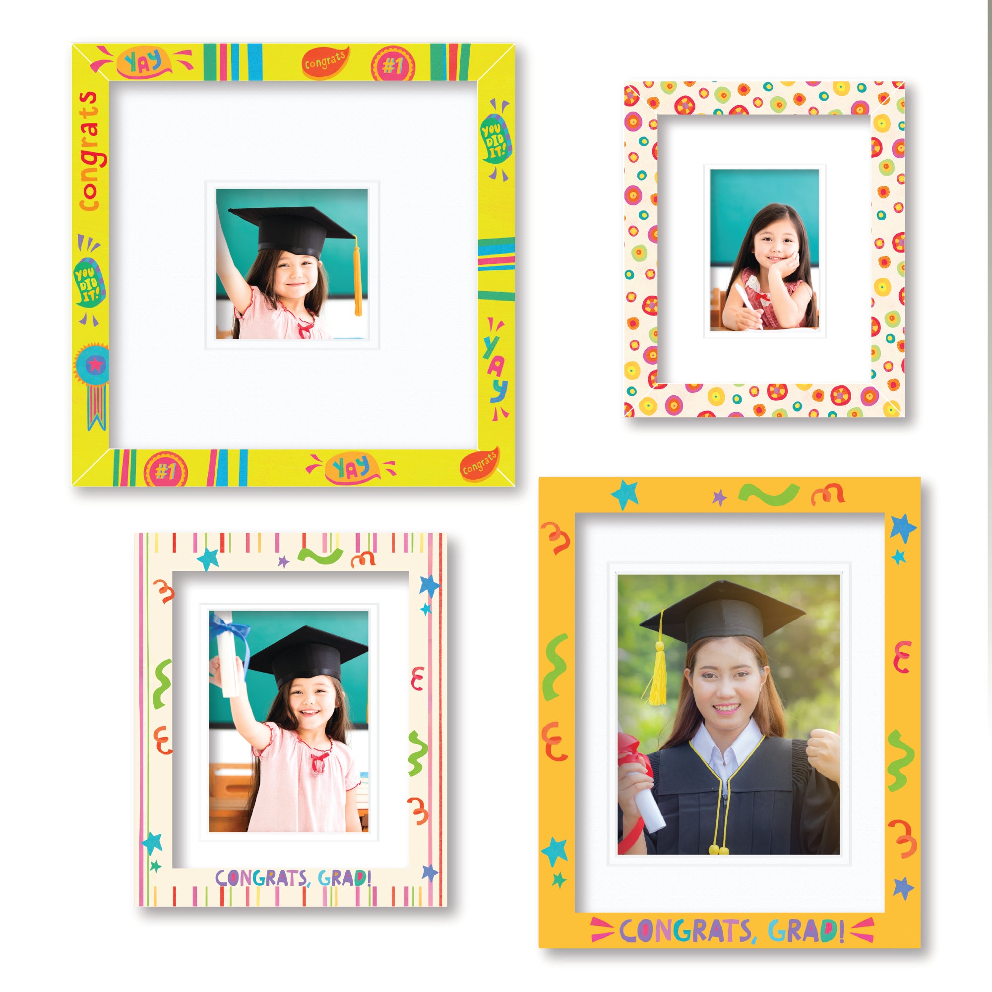 ColorBloom Moments™ - Yay Grad! - Set Easel Back/Wall Frame