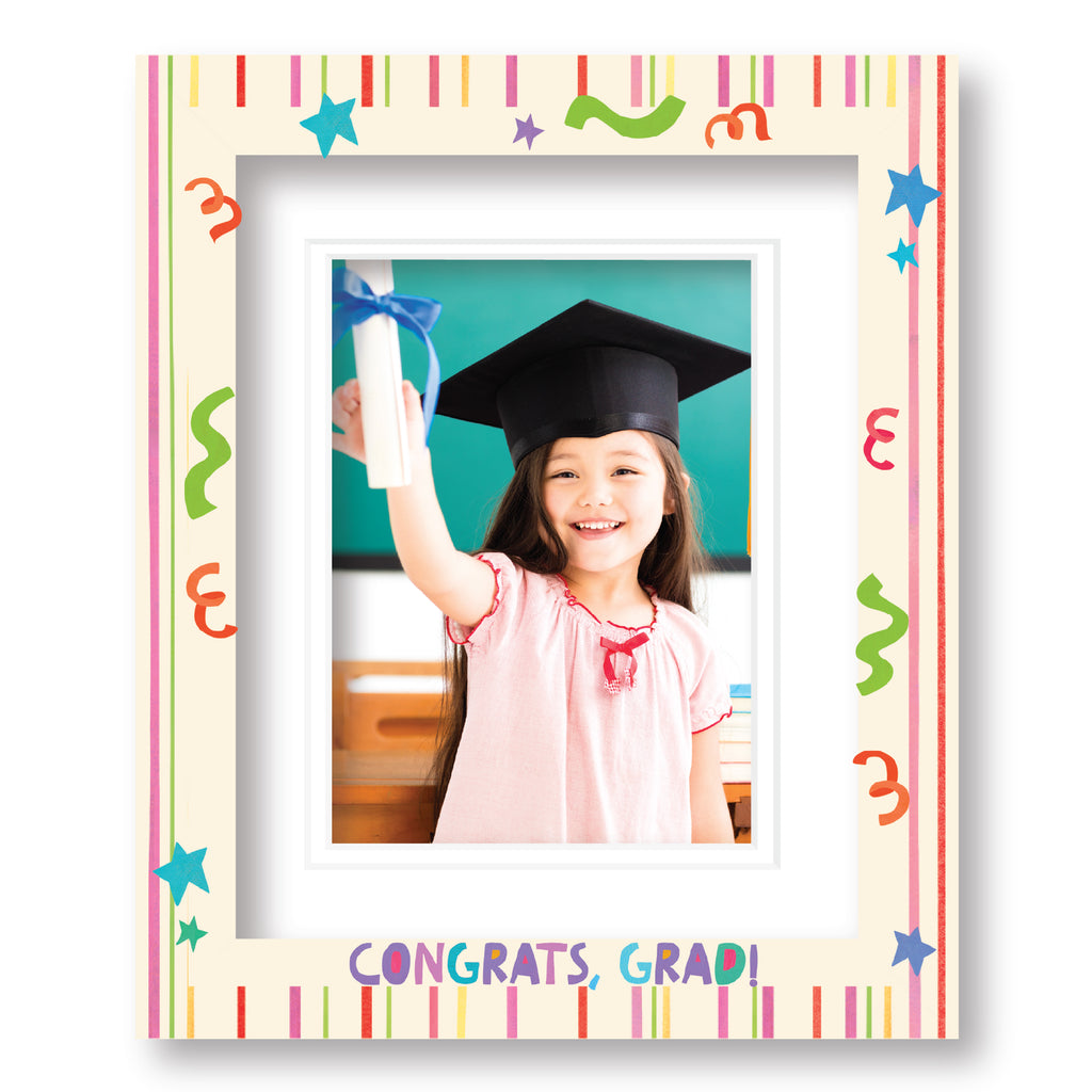 ColorBloom Moments™ - Yay Grad! - 8"x10" 1-5"x7" Opening Easel Back/Wall Frame