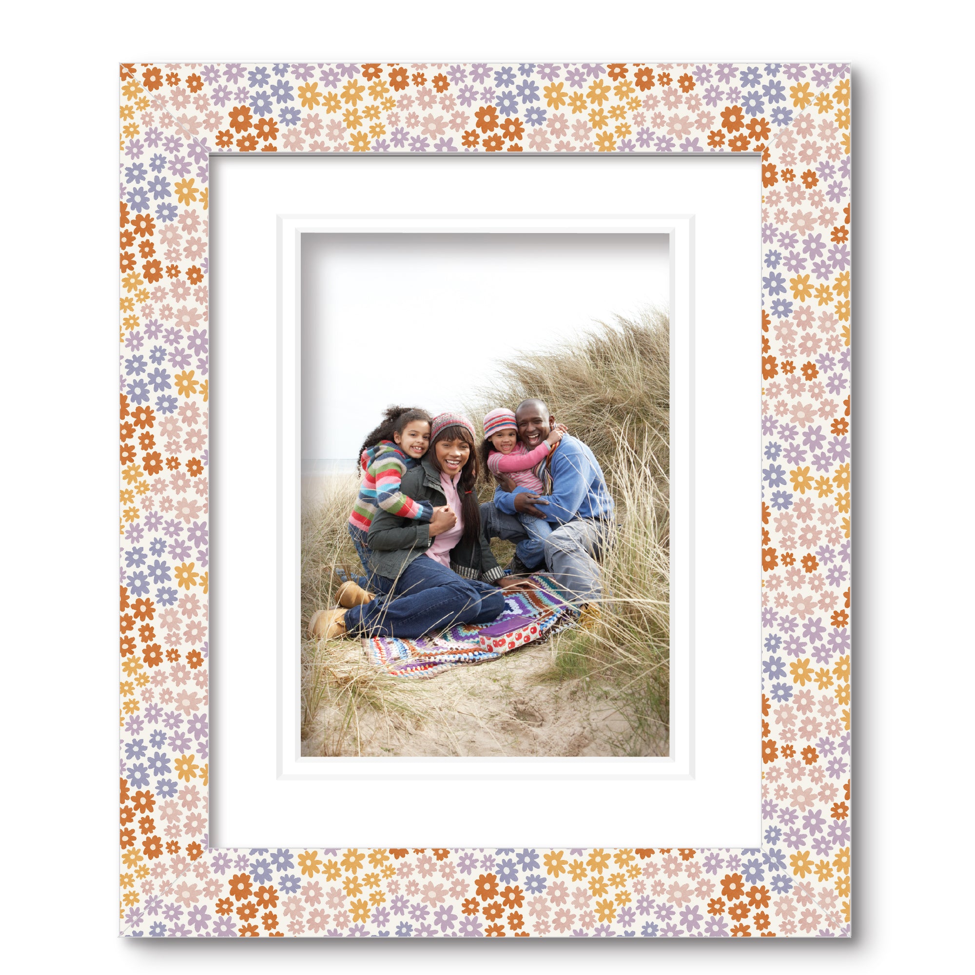 ColorBloom Moments™ - Wildflower - 8"x10" 1-5"x7" Opening Easel Back/Wall Frame