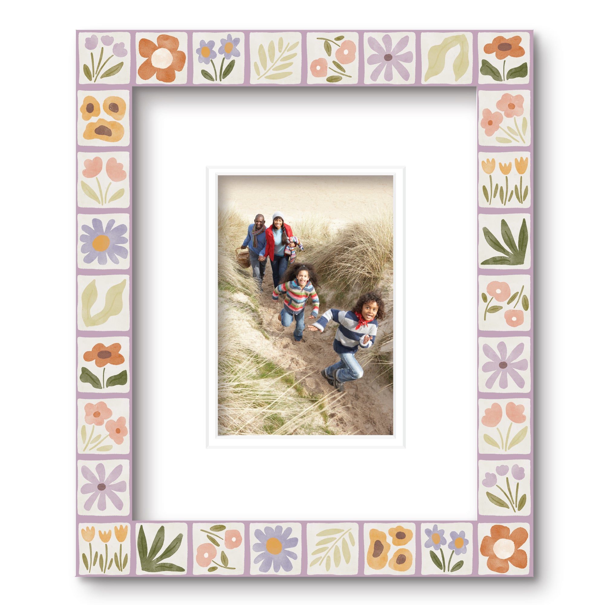 ColorBloom Moments™ - Wildflower - 8"x10" 1-4"x6" Opening Easel Back/Wall Frame