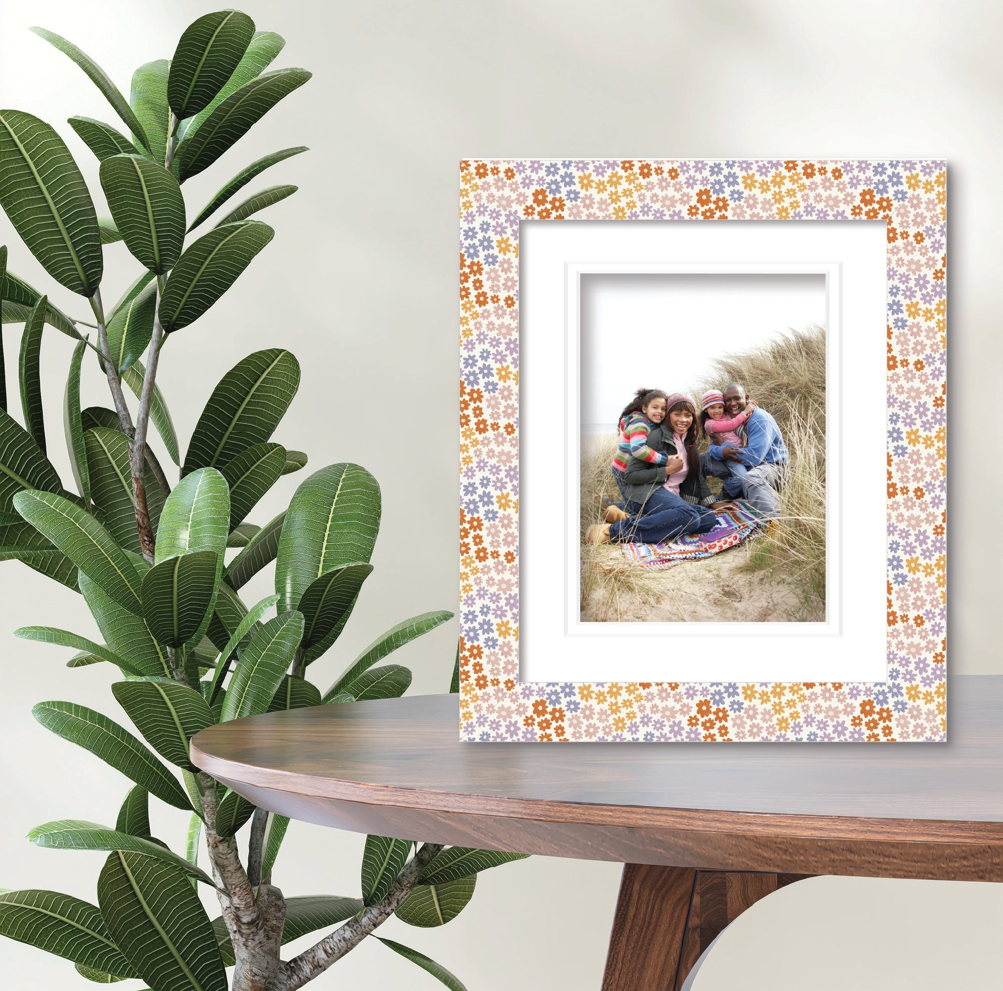 ColorBloom Moments™ - Wildflower - 8"x10" 1-5"x7" Opening Easel Back/Wall Frame