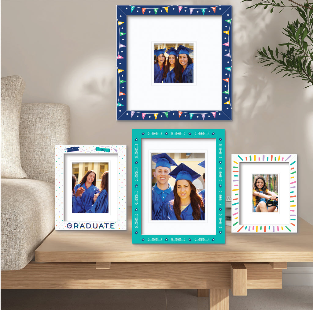 ColorBloom Moments™ - Multi-Color Grads - Set Easel Back/Wall Frame