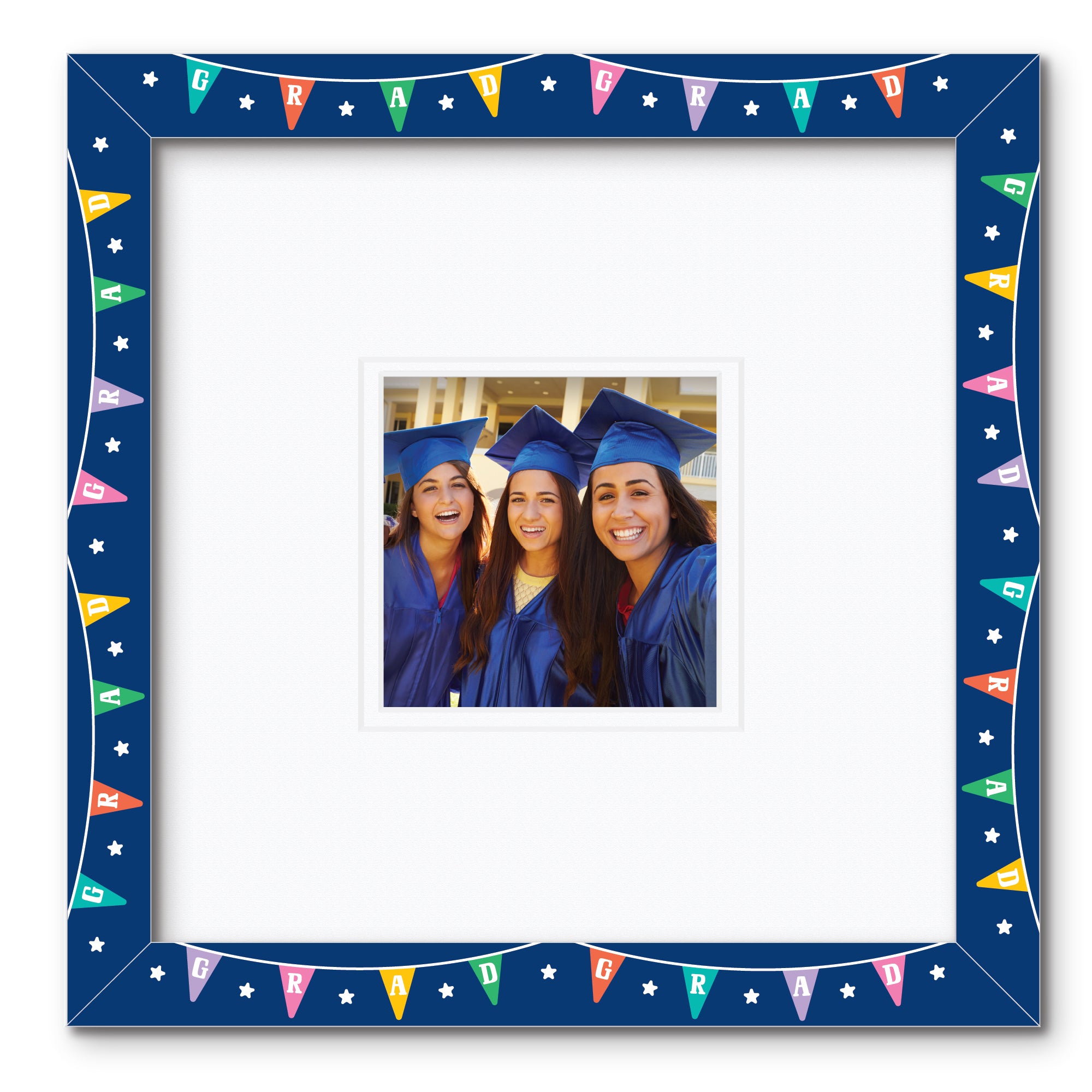 ColorBloom Moments™ - Multi-Color Grads - 12"x12" 1-5"x5" Opening Wall Frame