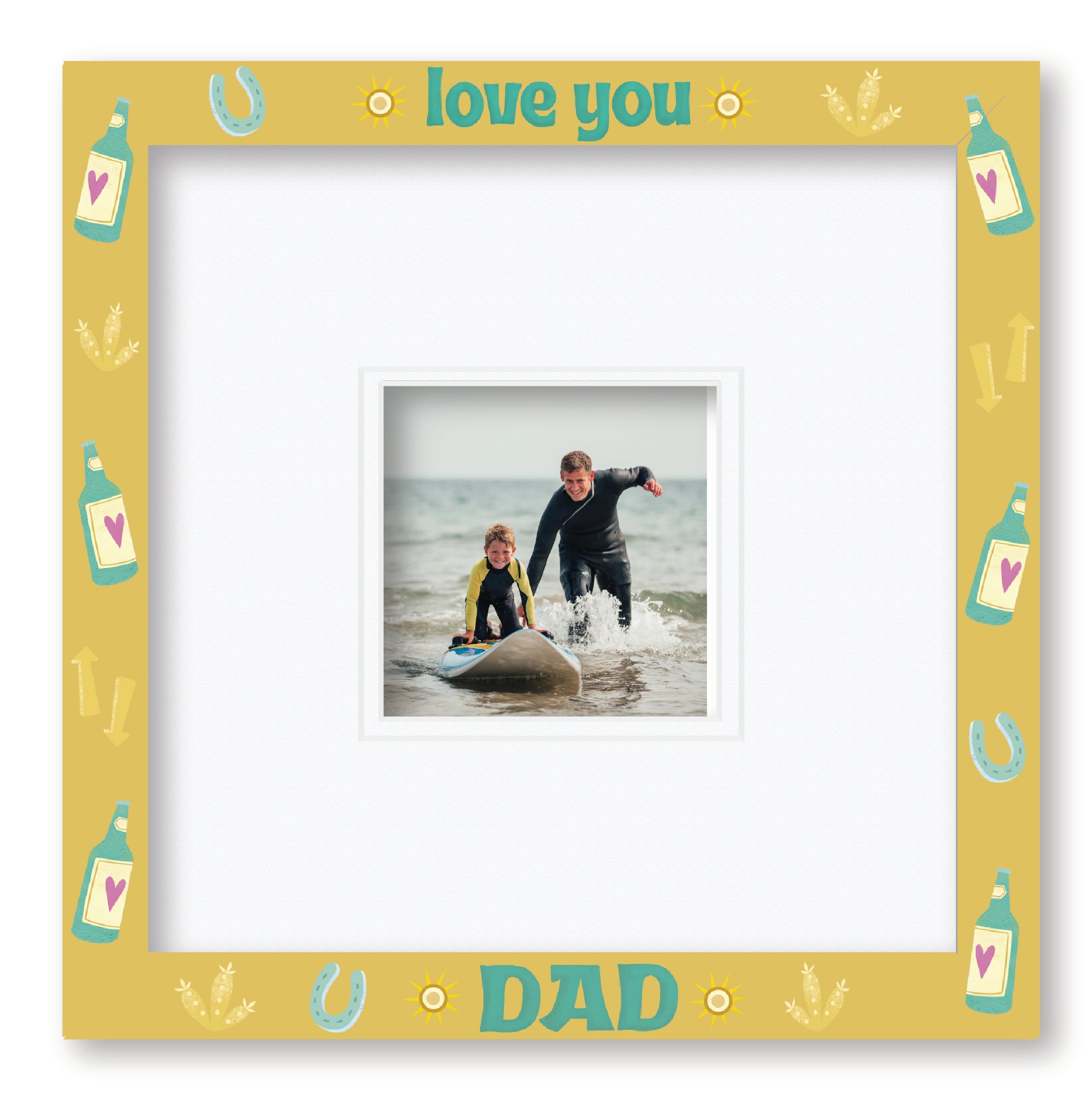 ColorBloom Moments™ - Dads Lounge - 12"x12" 1-5"x5" Opening Wall Frame